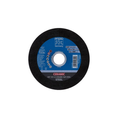 Pjovimo diskas PFERD EHT 125-1,0 Ceramic SGP Steel-Abrazyviniai metalo pjovimo diskai-Medžio
