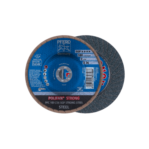 Šlifavimo diskas PFERD PFC 180 Z 36 SGP STRONG-Lapeliniai šlifavimo diskai-Abrazyvai