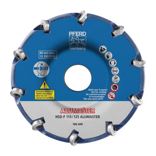 Šlifavimo diskas PFERD Alumaster HSD-F 115/125-Metalo šlifavimo diskai-Abrazyvai