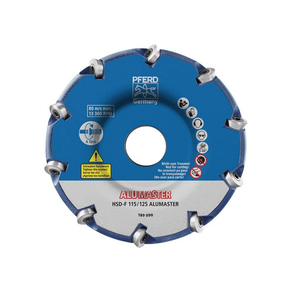 Šlifavimo diskas PFERD Alumaster HSD-F 115/125-Metalo šlifavimo diskai-Abrazyvai