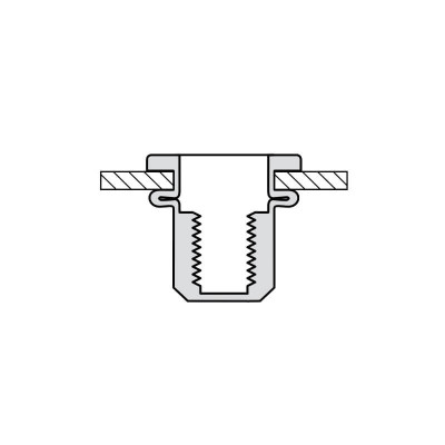 Srieginės kniedės MASTERFIX M06 CO 0.5-3.0-Kniedės-Tvirtinimo medžiagos