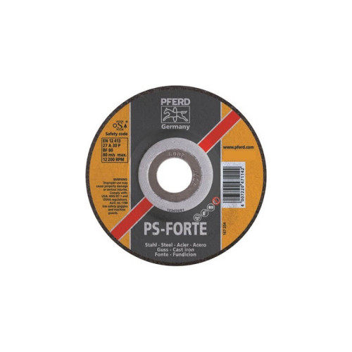 Plieno šlifavimo diskas PFERD PSF Ø178x7x22mm A30-Metalo šlifavimo diskai-Abrazyvai