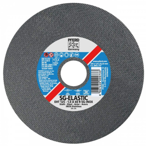 Nerūd. plieno pjovimo diskas PFERD EH 125x2,4mm A46 R SG-INOX-Abrazyviniai metalo pjovimo