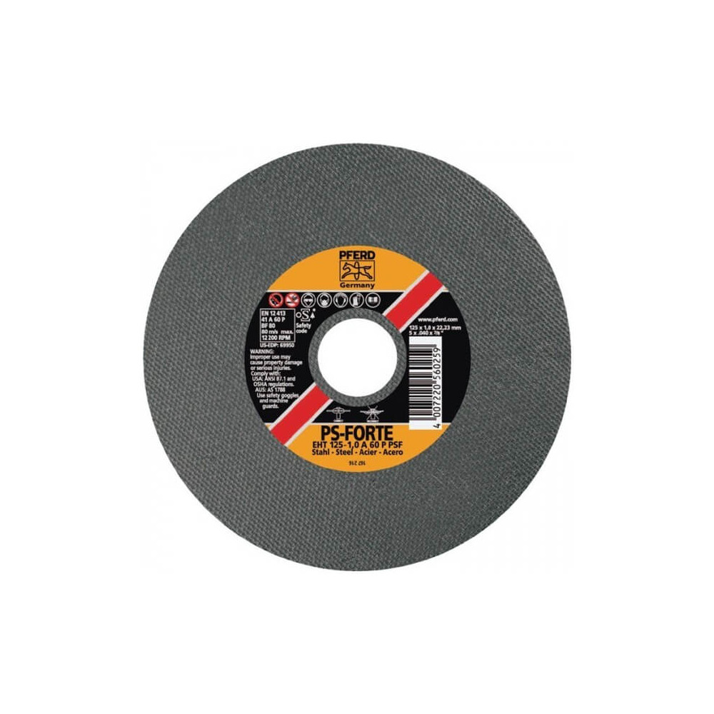 Metalo pjovimo diskas PFERD EHT 230x1,9mm A46 P PSF-Abrazyviniai metalo pjovimo diskai-Medžio
