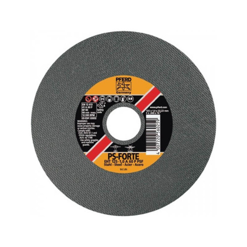 Metalo pjovimo diskas PFERD EHT 115x1,0mm A60 P PSF-Abrazyviniai metalo pjovimo diskai-Medžio
