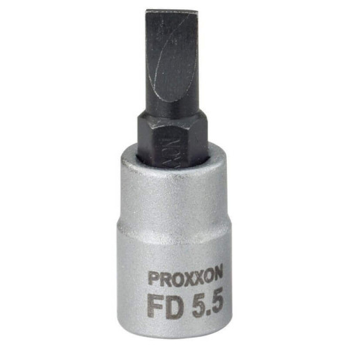 Galvutė su plokščiu antgaliu PROXXON FD 1/4", 5,5 mm-Galvutės, galvučių rinkiniai-Autoserviso