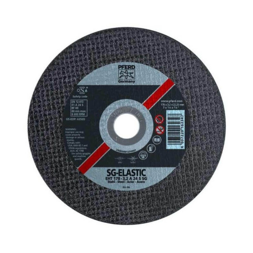 Metalo pjovimo diskas EHT178-3.2 A24 S SG PFERD-Abrazyviniai metalo pjovimo diskai-Medžio ir