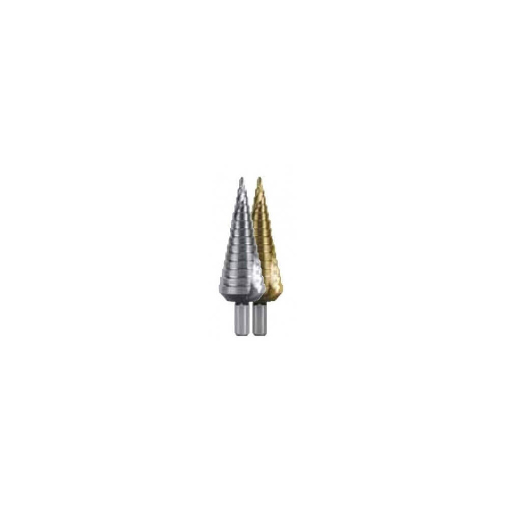 Pakopinis grąžtas RUKO Ø4-20mm-Pakopiniai vamzdžių ir lakštų grąžtai-Metalo grąžtai