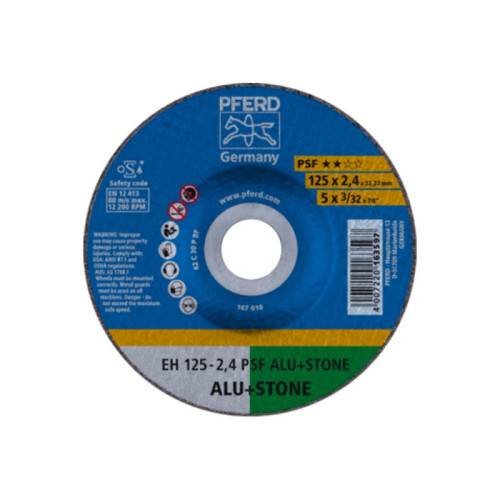 Akmens pjovimo diskas PFERD EH PSF Alu Stone 125x2,4mm-Abrazyviniai metalo pjovimo