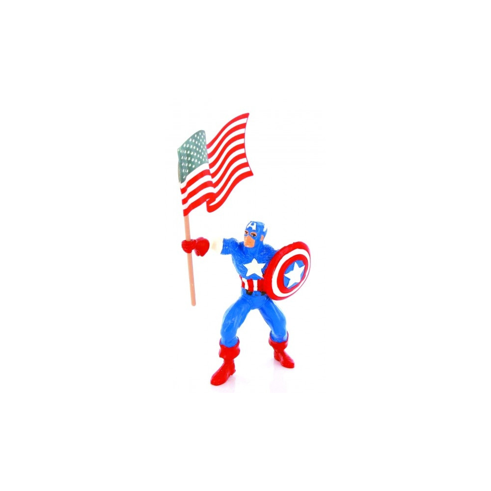 Comansi figūrėlė - Kapitonas Amerika su vėliava-Teminės figūrėlės-COMANSI žaislai