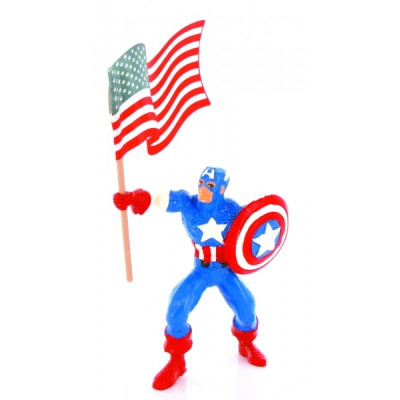 Comansi figūrėlė - Kapitonas Amerika su vėliava-Teminės figūrėlės-COMANSI žaislai