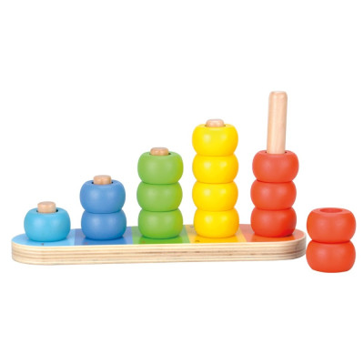 Medinis lavinamasis žaislas, Rutuliukai, 12 mėn+-BINO nuo 1 iki 3 metų-Žaislai kūdikiams