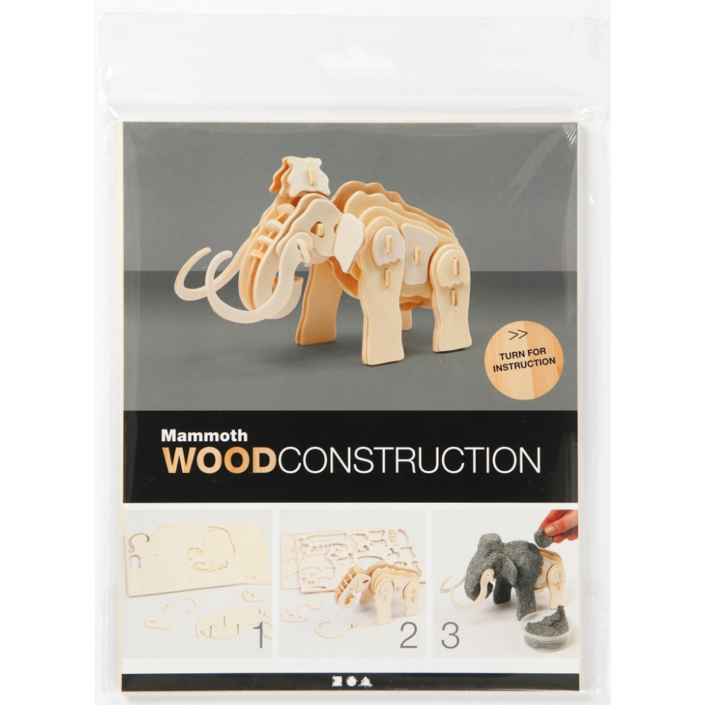 3D medinis konstruktorius, MAMUTAS-Mediniai žaislai-Creativ žaislai