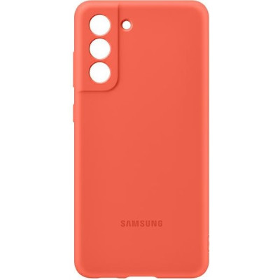 Dėklas Silicone Cover for Samsung Galaxy S21 FE, Coral PG990TPE-Dėklai-Mobiliųjų telefonų