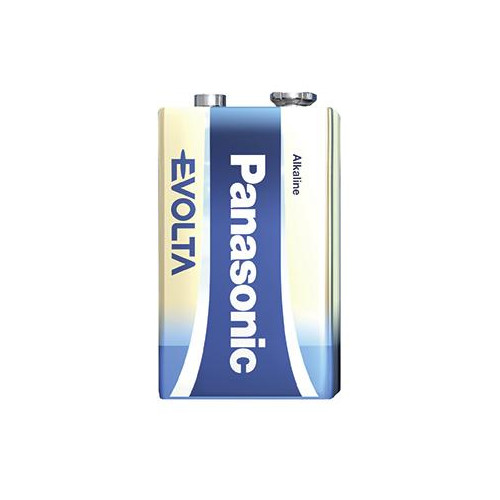 Baterija Panasonic EVOLTA 6LR61 (9V) 1BP-Elementai, baterijos-Smulki elektronika