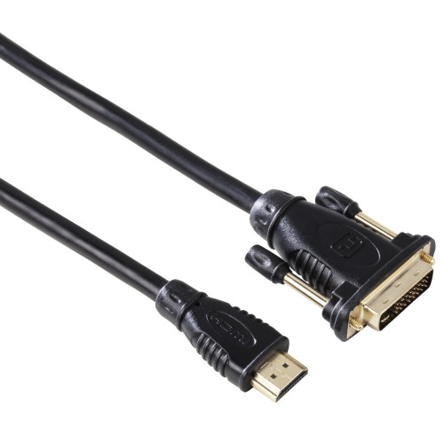 LAIDAS HAMA HDMI-DVI CONN CAB. 2M-Laidai, kabeliai, adapteriai-IT technika fotografams