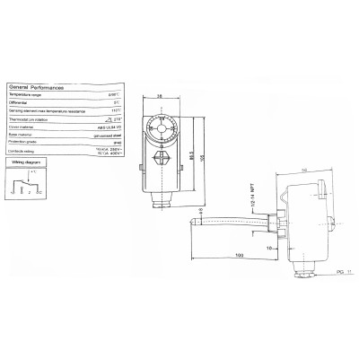 Termostatas įleidžiamas KLR-90GA-Santechninė šildymo armatūra-Statybinės medžiagos ir priedai