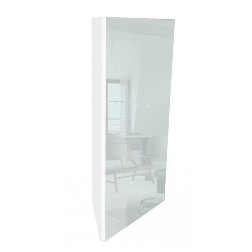 Pakabinama kampinė viršutinė spintelė su veidrodžiu 4001 E40-Vonios baldai pakabinami-Vonios