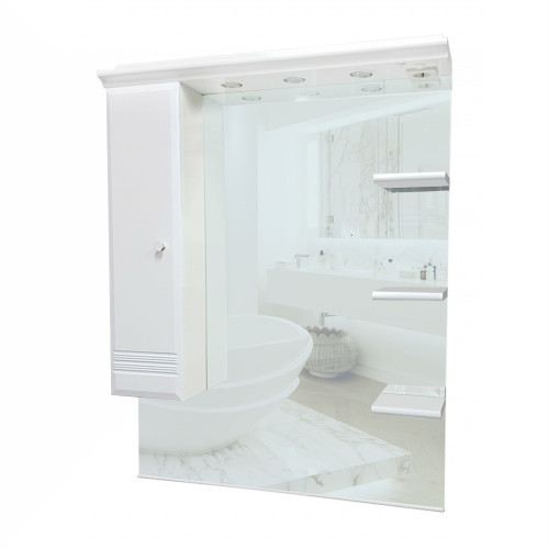 Pakabinama spintelė su veidrodžiu ir apšvietimu C0901102-Vonios baldai pakabinami-Vonios baldai