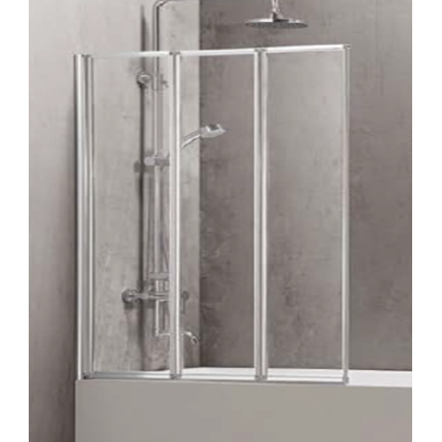 Sienelė vonios C6433 120x150 skaidri-apdailos panelės-Vonios sienelės