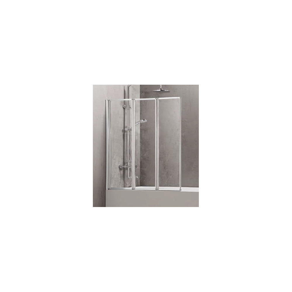 Sienelė vonios C6433 100x150 skaidri-apdailos panelės-Vonios sienelės