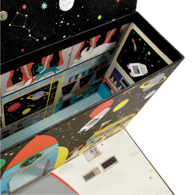 Žaidimo dėžė su medinėmis figūrėlėmis, Kosmosas-Žaidimo dėžės-Aksesuarai ir kita