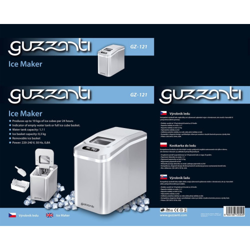 Ledukų gaminimo aparatas Guzzanti GZ-121-Ledukų gaminimo aparatai-Maisto ruošimo prietaisai