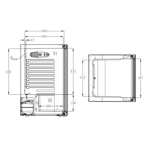 Šaldytuvas GUZZANTI GZ-117A-Šaldytuvai-Stambi virtuvės technika