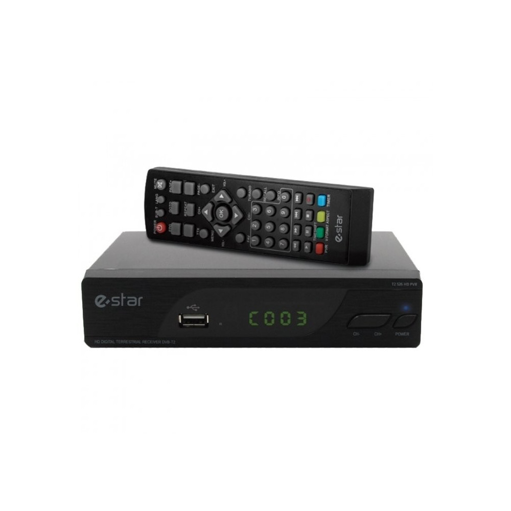 Imtuvas eSTAR DVBT2 536 HD Black-Priedėliai-TV priedai