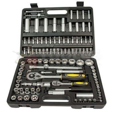 Įrankių rinkinys IB-1201 (Mastiff 108+12el+10631 Bity) 3 dėžės komplekte-Įrankių