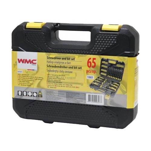 Įrankių rinkinys WMC 1065 (65 dalys)-Įrankių rinkiniai-Rankiniai įrankiai