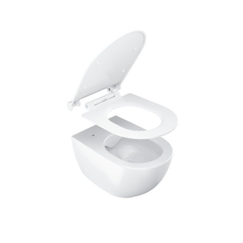 Unitazo dangtis - sėdynė Ravak Uni Chrome Slim, X01550-WC potinkiniai rėmai ir jų atsarginės
