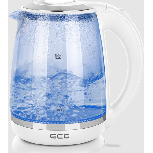 Elektrinis virdulys ECG RK 2020 White Glass-Virduliai-Maisto ruošimo prietaisai