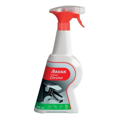 Valiklis RAVAK Cleaner Chrome 500ml X01106-Vonios kambario priedai-Vonios ir jų priedai