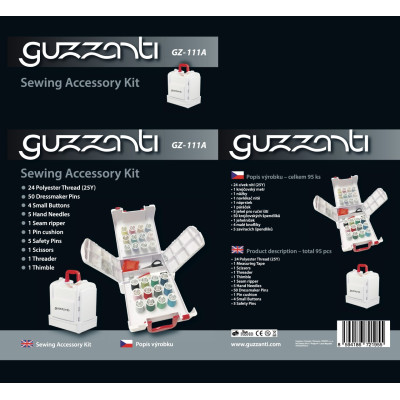 Siuvimo reikmenų rinkinys Guzzanti GZ 111A-Siuvimo mašinos-Namų technika