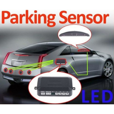 Parkavimo sistema su LED ir 4 davikliais (CP4B)-Parkavimo sistemos-Autoserviso įranga