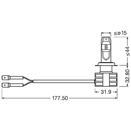 LED OSRAM H7 LEDriving HL lemputės 12V-24V | 67210CW-Lemputės 24V-Sunkvežimiams