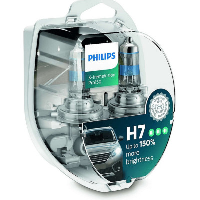 Lemputės H7 X-treme VISION +150% PRO150 | Philips-Halogeninės lemputės-Apšvietimas