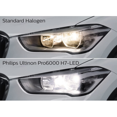 LED lemputės H4 Ultinon Pro6000 Philips I Legalios keliuose-LED komplektai-Apšvietimas