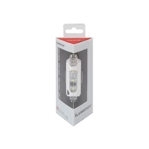 Priekinis žibintas Ilumenox Splash 5 LED, pakraunamas per USB-Priekiniai žibintai-Žibintai