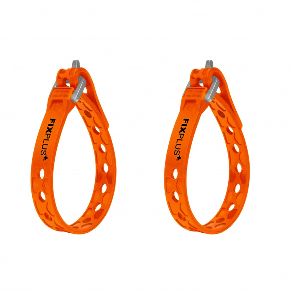 Tvirtinimo dirželiai FIXPLUS, 23cm 2vnt (oranžiniai)-Krepšiai ant rėmo-Krepšiai