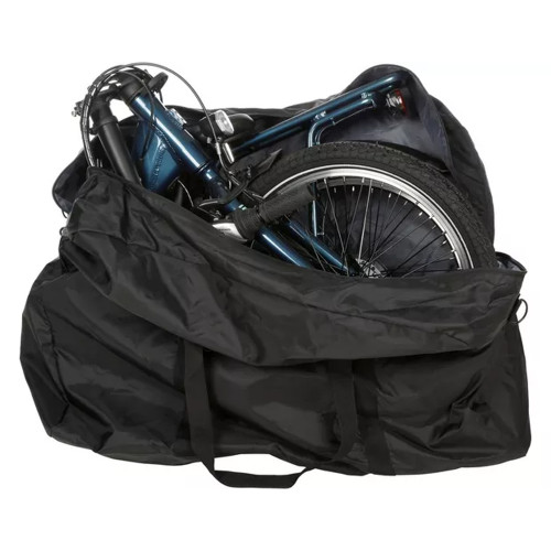 Sulankstomo dviračio krepšys 20" (juodas)-Sulankstomų dviračių krepšiai-Krepšiai
