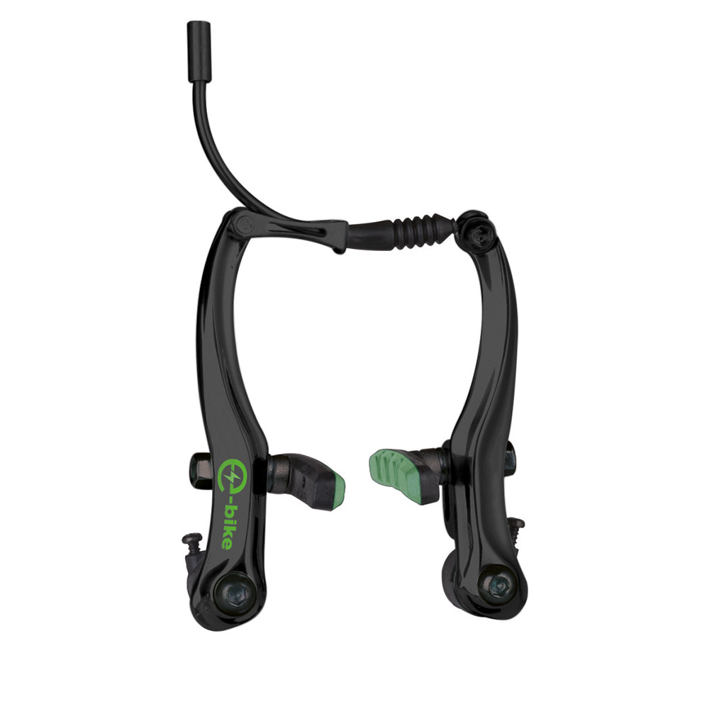 Stabdžiai V-brake E-Bike, priekis + galas, aliuminiai (juodi)-Stabdžiai - V-brake-Stabdžių