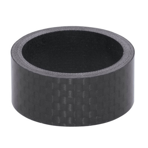 Vairo kolonėlės žiedas AHEAD 1 1/8", 15 mm (karboninis, juodas)-Vairo kolonėlės žiedai-Vairo