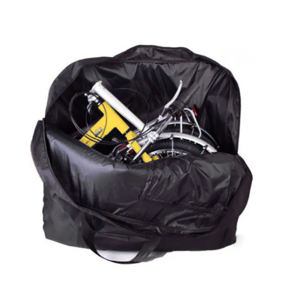 Sulankstomo dviračio krepšys su paminkštinimu FBE21 (juodas)-Sulankstomų dviračių