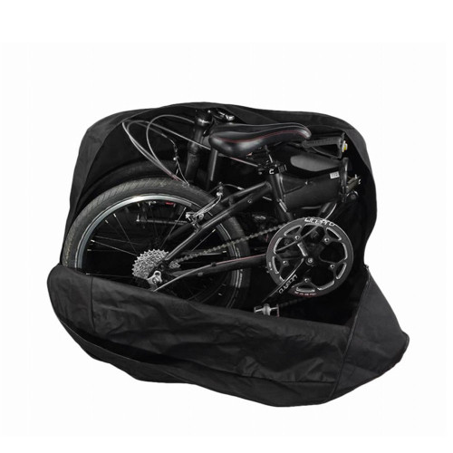 Sulankstomo dviračio krepšys FBE21 (juodas)-Sulankstomų dviračių krepšiai-Krepšiai