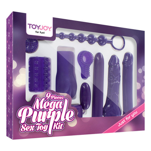 Mega purpurinis sekso žaislų rinkinys-Sekso prekių rinkiniai-SEKSO PREKĖS JAM IR JAI