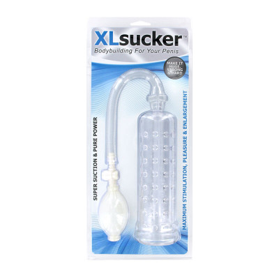 Penio pompa "XL Sucker" (skaidri)-Penio pompos-Sekso prekės vyrams