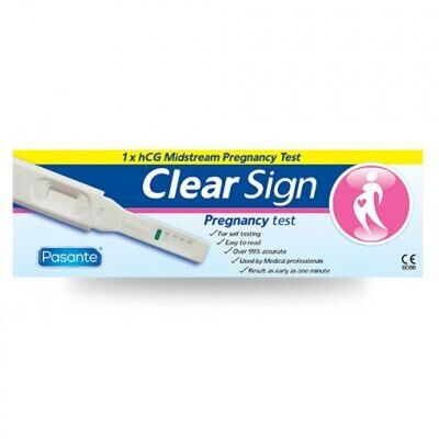 Nėštumo testas "Clear Sign Midstream" (1 vnt)-Intymi priežiūra-Higienos priemonės