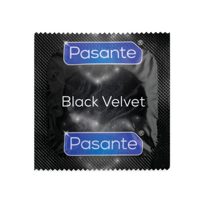 Pasante "Black Velvet" prezervatyvai (1 vnt)-Prezervatyvai-SEKSO PREKĖS JAM IR JAI